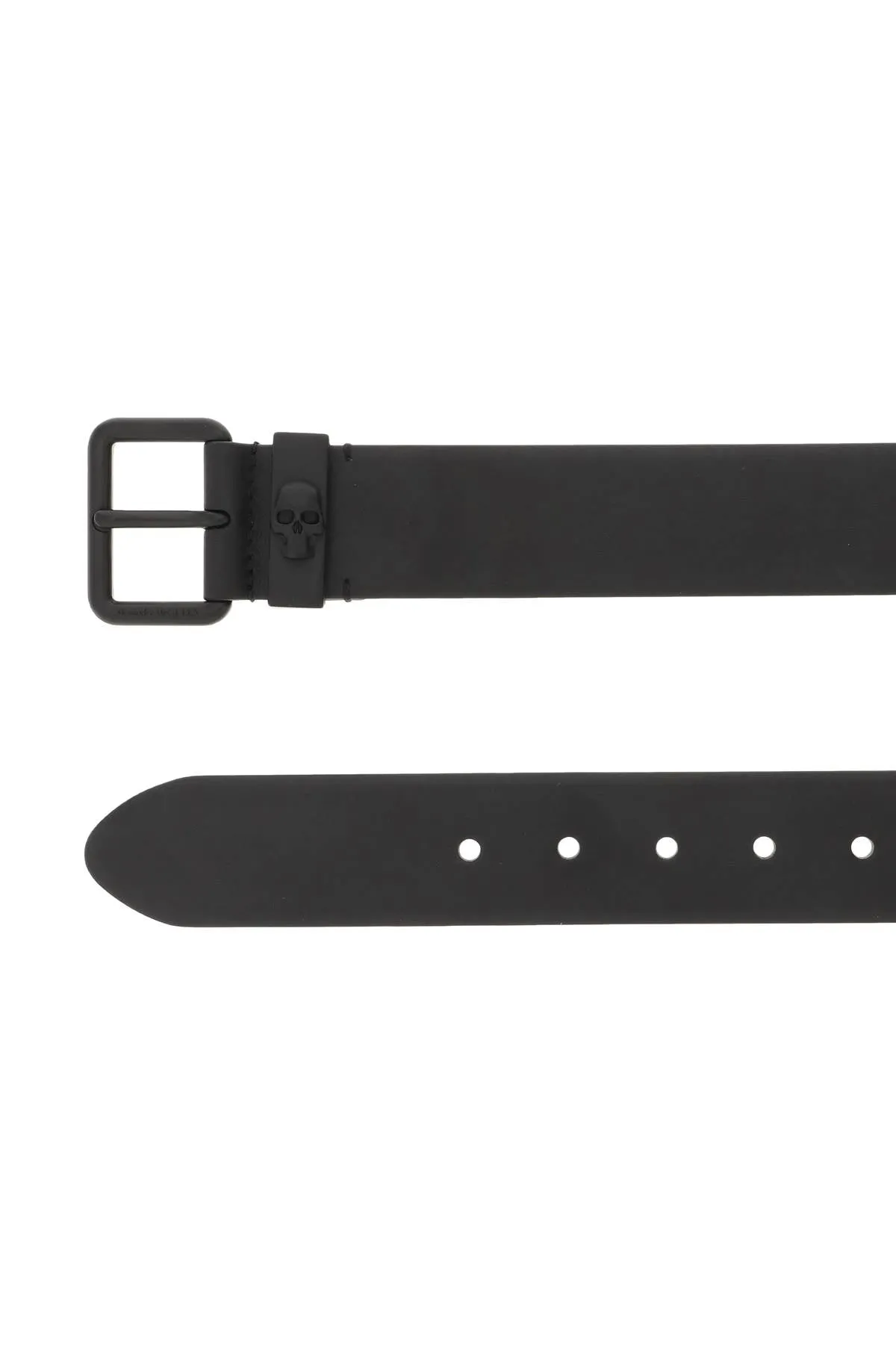 Alexander mcqueen 'skull loop' leather belt