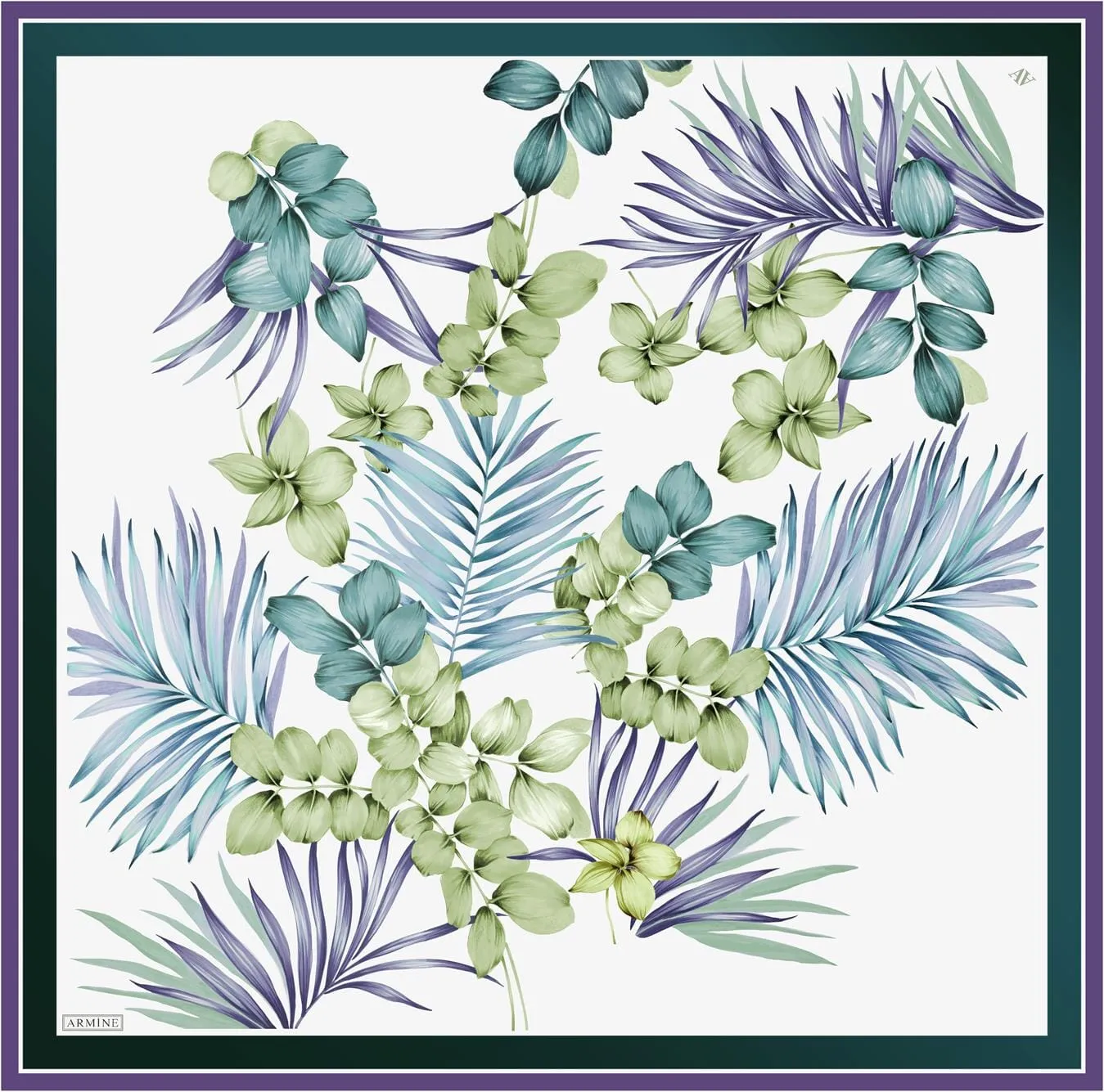 Armine Claris Floral Silk Scarf #51