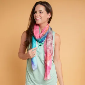 Audrina Abstract Lightweight Scarf