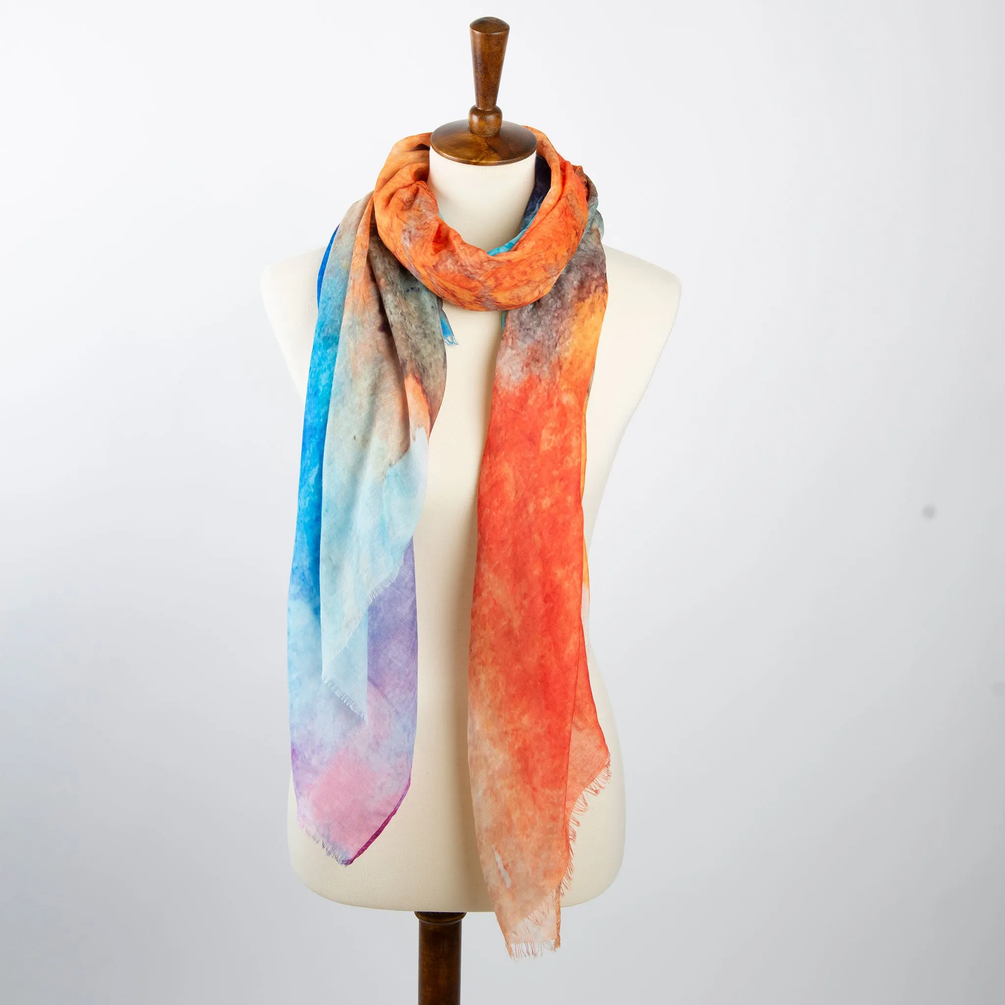 Audrina Abstract Lightweight Scarf