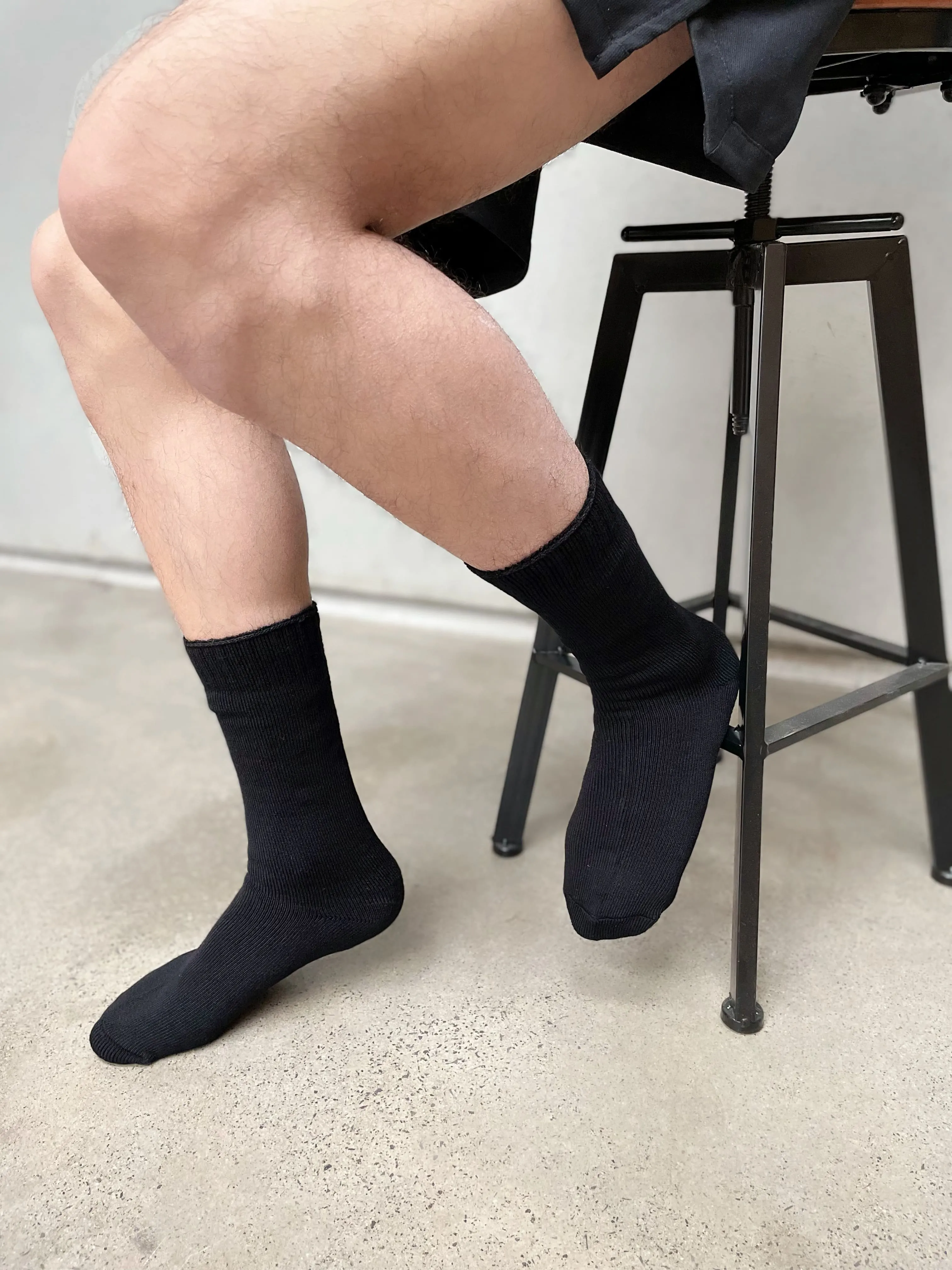 Bamboo Plain Business Socks -No Seam - Brown