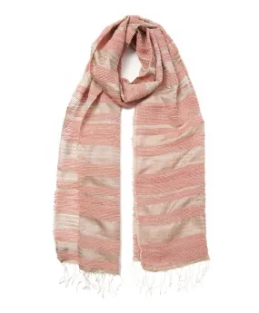 Burma Pastel Pink Silk Scarf