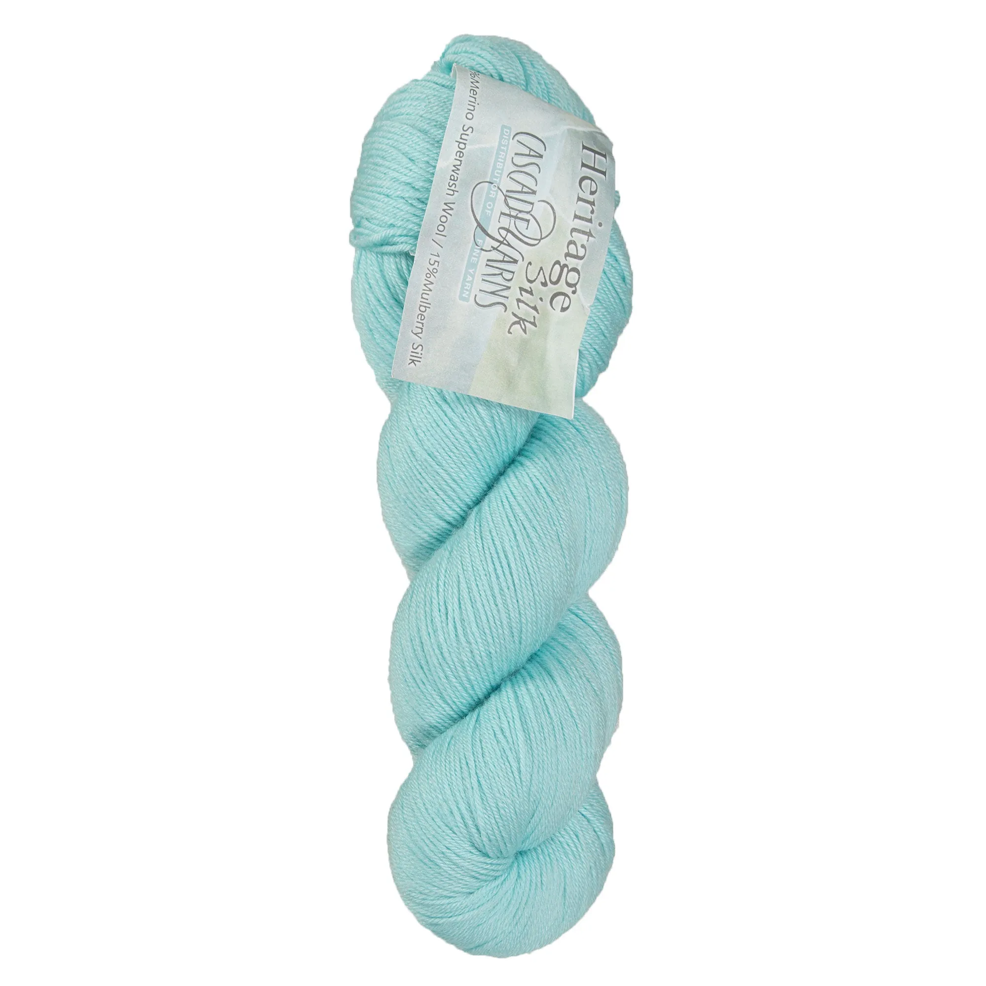 Cascade Yarns Heritage Silk Yarn - 5630 Aqua Foam