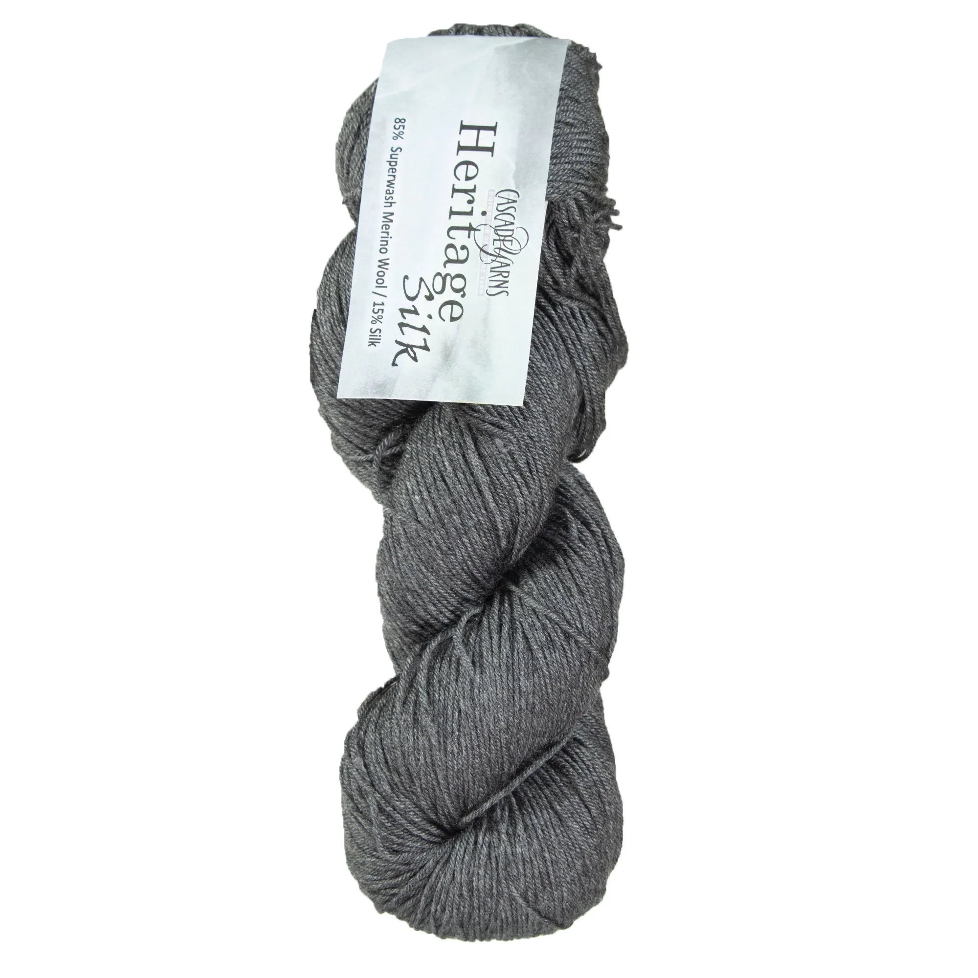 Cascade Yarns Heritage Silk Yarn - 5631 Charcoal