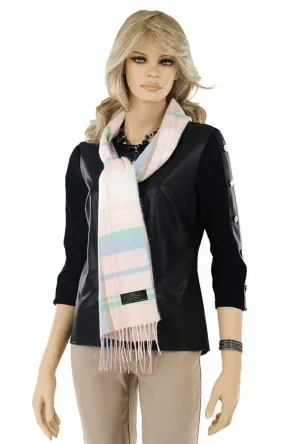 Cashmere Scarf- Pastel Plaid