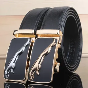 Ceinture Homme Cowskin Automatic Buckle Cowhide Men Belts