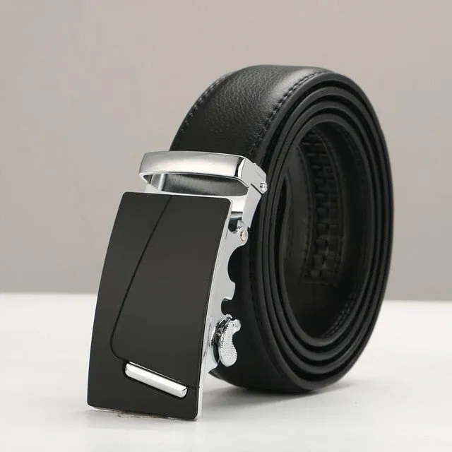 Ceinture Homme Cowskin Automatic Buckle Cowhide Men Belts