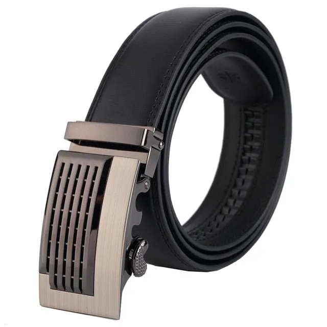 Ceinture Homme Cowskin Automatic Buckle Cowhide Men Belts