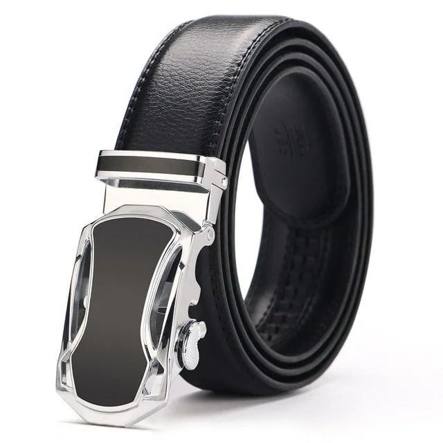 Ceinture Homme Cowskin Automatic Buckle Cowhide Men Belts