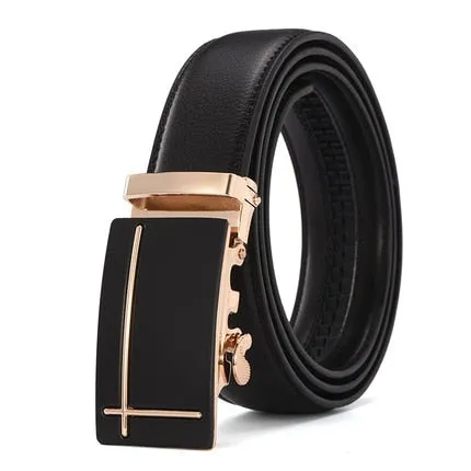 Ceinture Homme Cowskin Automatic Buckle Cowhide Men Belts