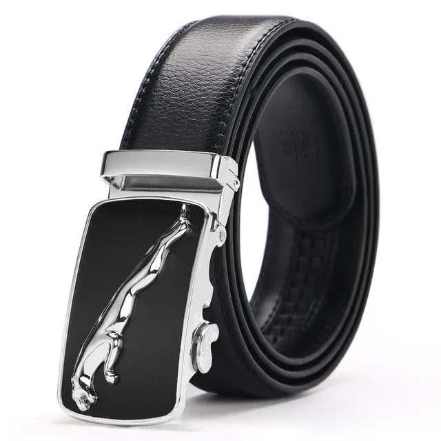 Ceinture Homme Cowskin Automatic Buckle Cowhide Men Belts