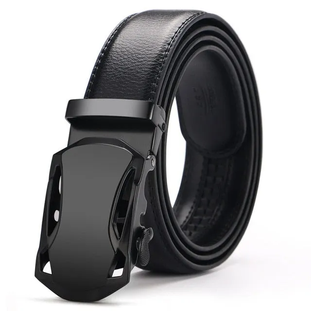 Ceinture Homme Cowskin Automatic Buckle Cowhide Men Belts