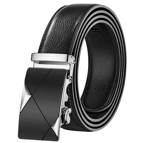 Ceinture Homme Cowskin Automatic Buckle Cowhide Men Belts