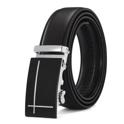 Ceinture Homme Cowskin Automatic Buckle Cowhide Men Belts