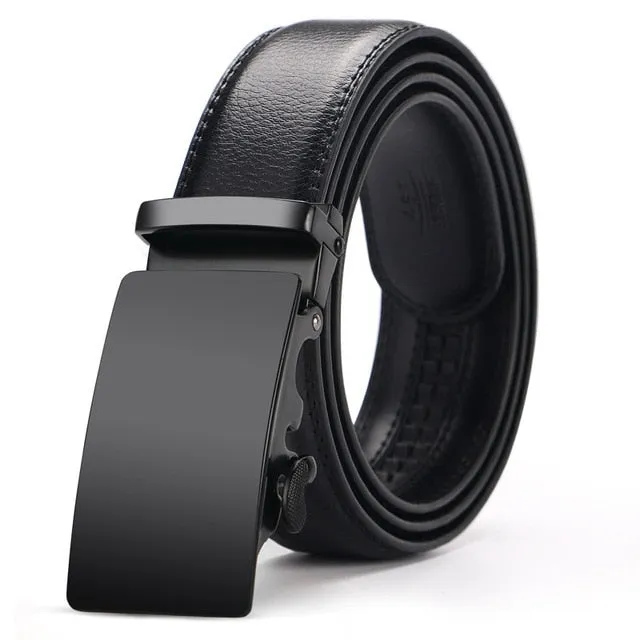 Ceinture Homme Cowskin Automatic Buckle Cowhide Men Belts