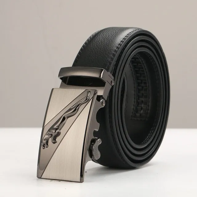 Ceinture Homme Cowskin Automatic Buckle Cowhide Men Belts