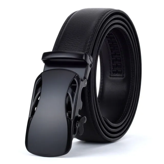 Ceinture Homme Cowskin Automatic Buckle Cowhide Men Belts