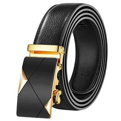 Ceinture Homme Cowskin Automatic Buckle Cowhide Men Belts