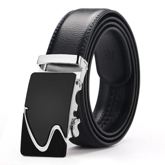 Ceinture Homme Cowskin Automatic Buckle Cowhide Men Belts