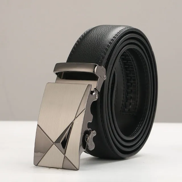 Ceinture Homme Cowskin Automatic Buckle Cowhide Men Belts