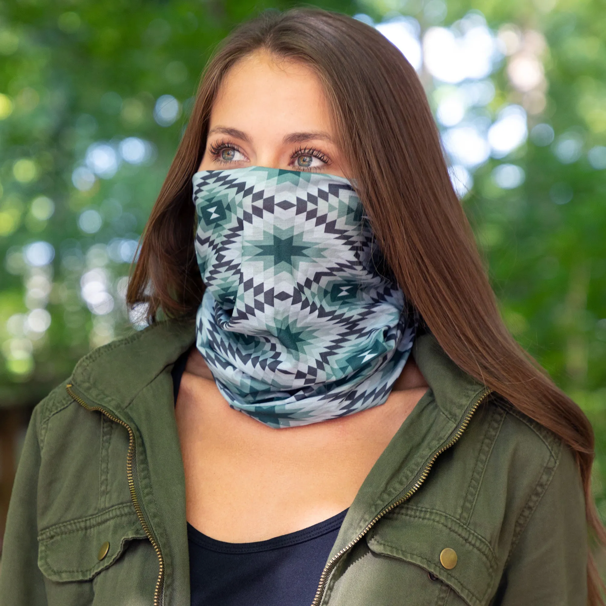 Colorful Print Lightweight Neck Warmer