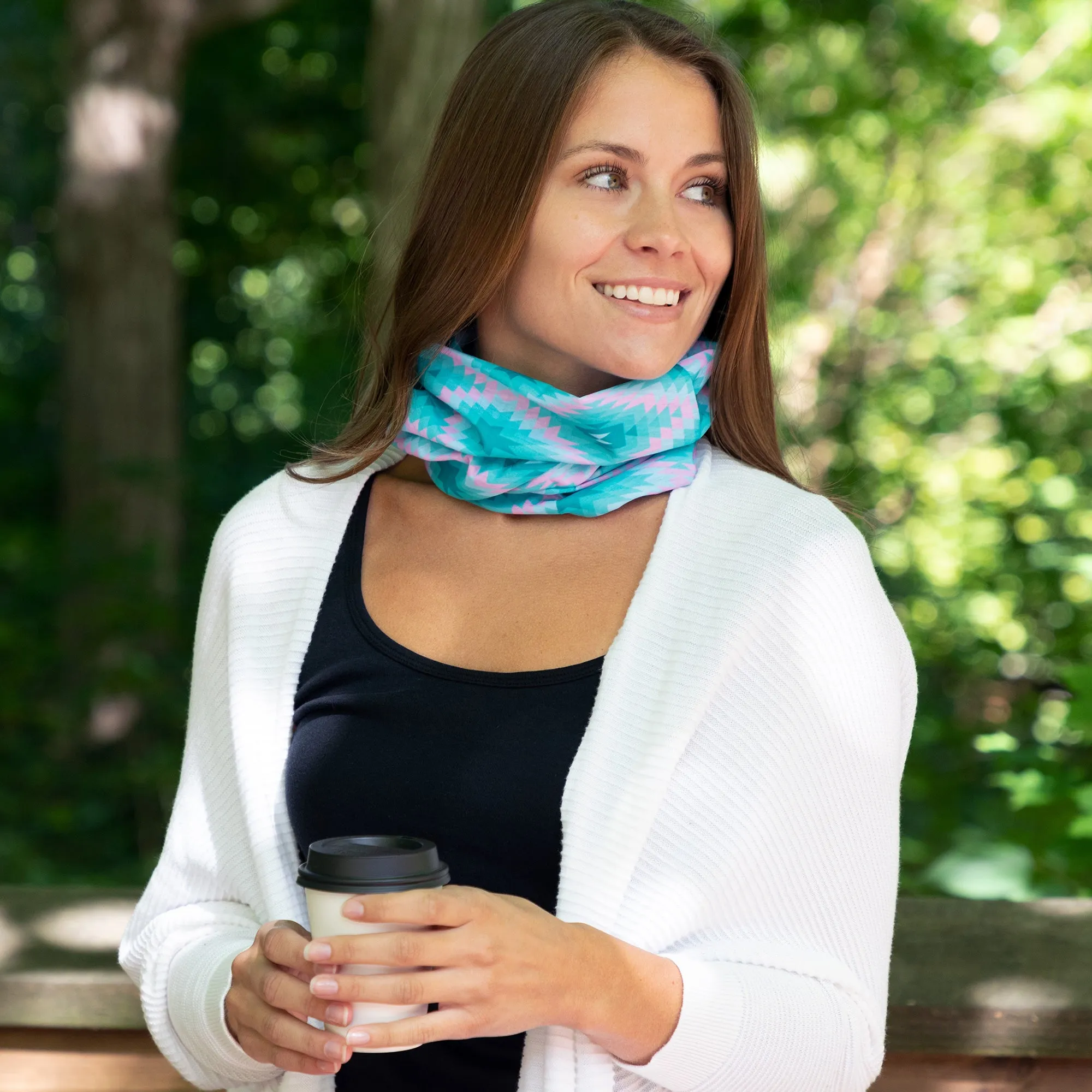 Colorful Print Lightweight Neck Warmer