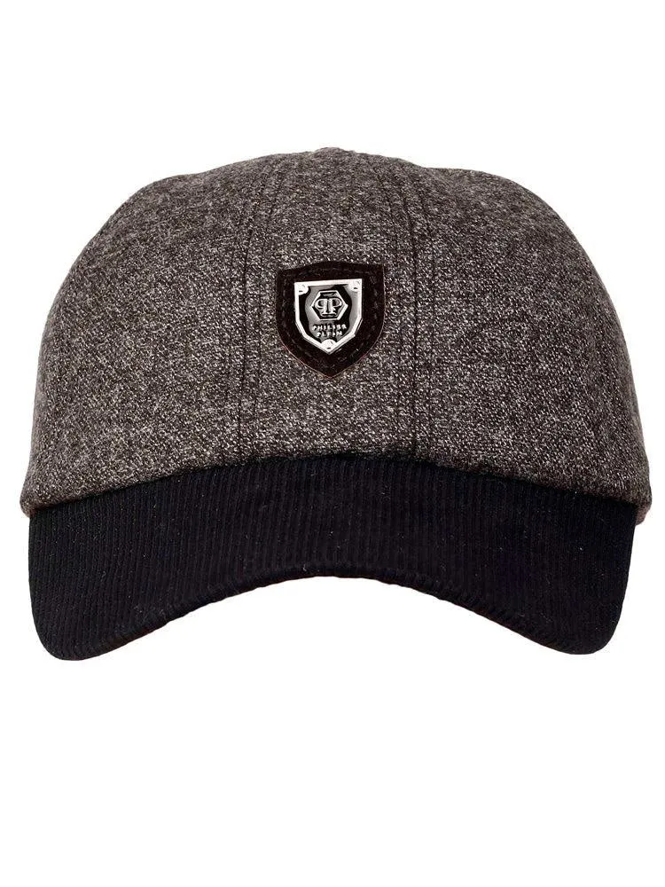 Fabseasons Grey Solid Unisex Baseball Cap with Foldable Ear Cover for Winters