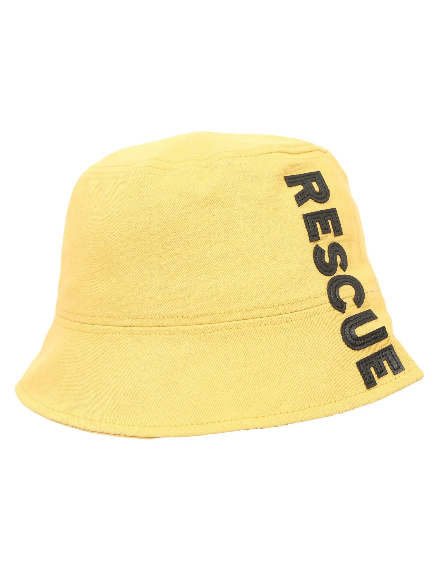 FabSeasons RESCUE Solid Yellow Cotton Bucket Hats/Fisherman Caps for Men & Women