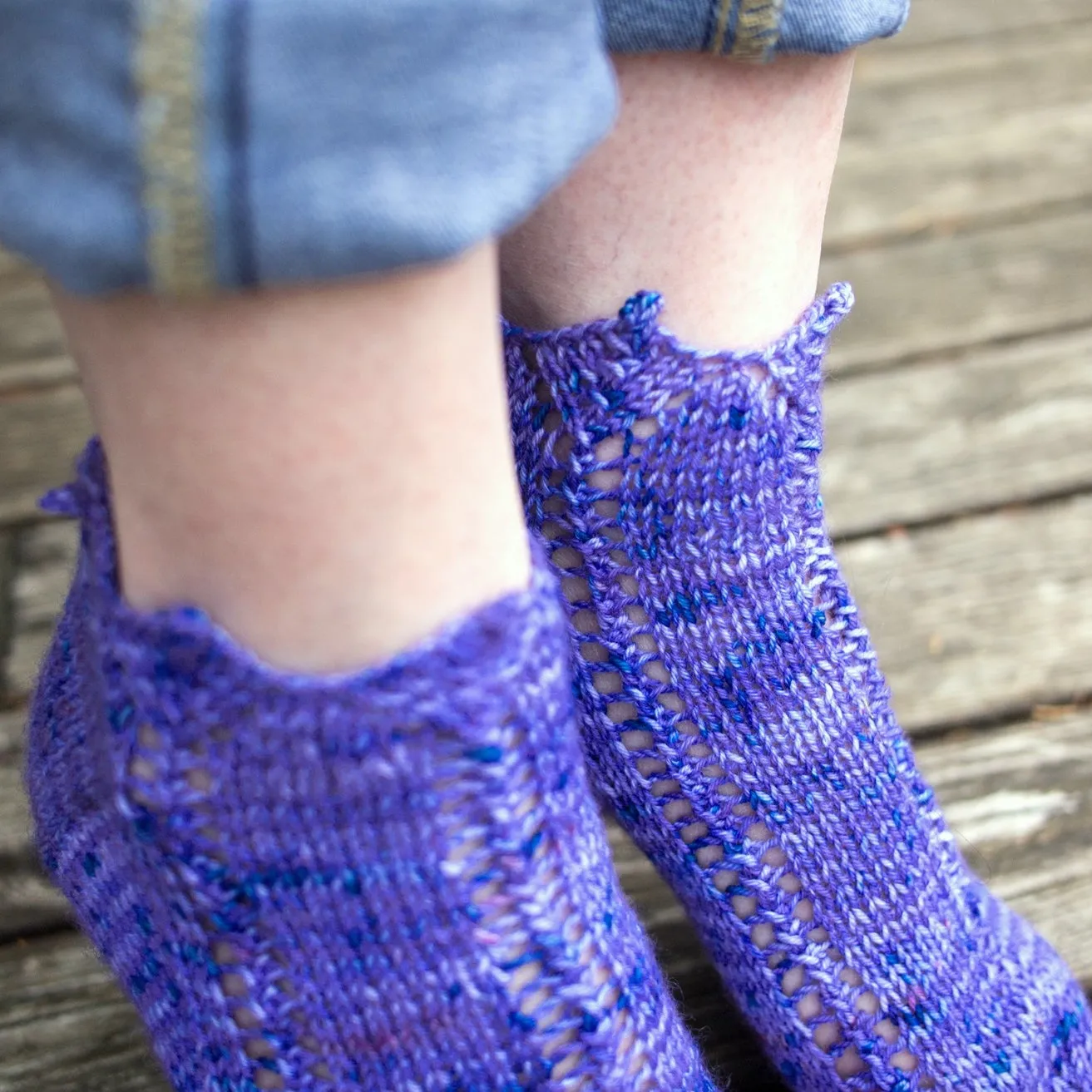 Fairlight Fibers Pattern: Crown Point Socks