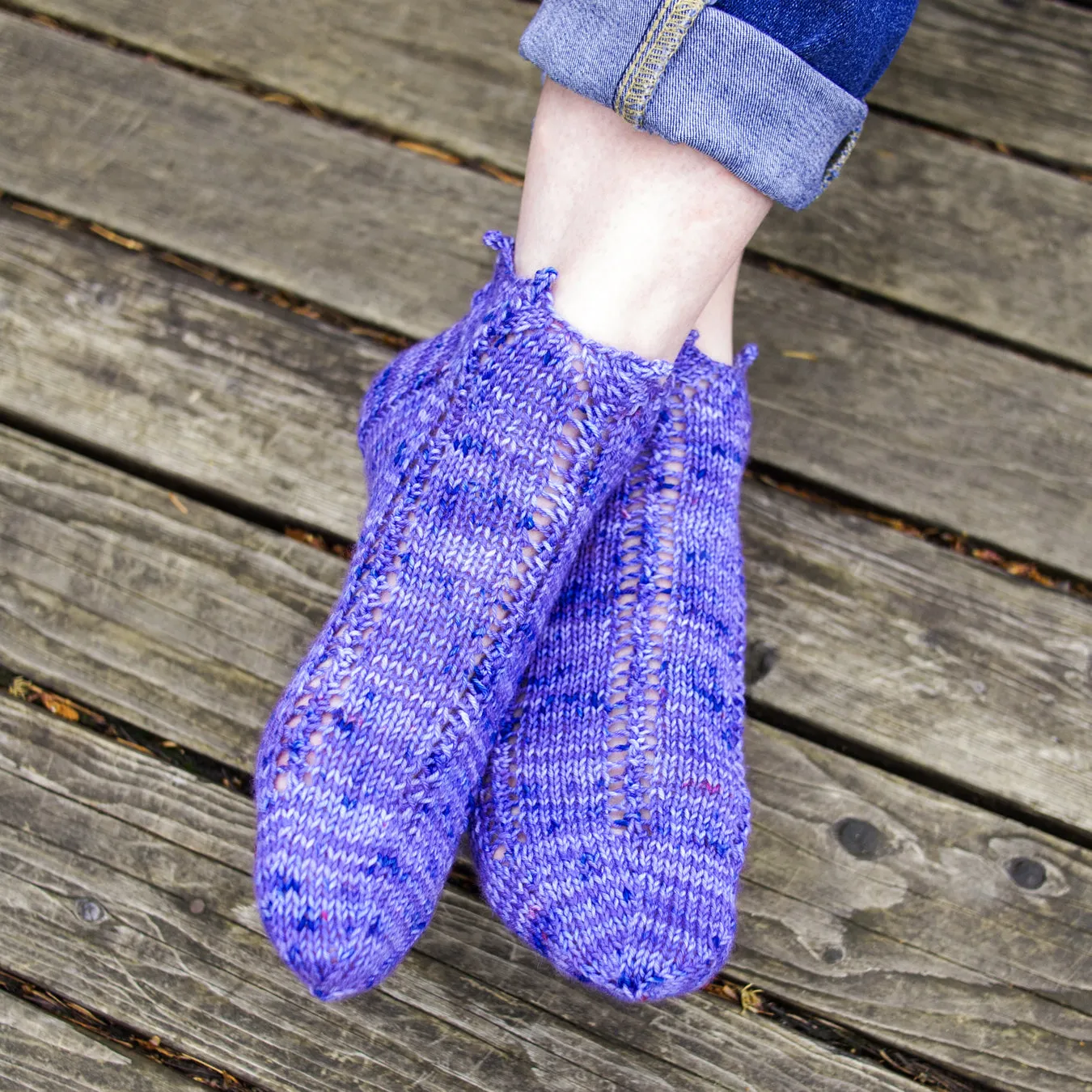 Fairlight Fibers Pattern: Crown Point Socks