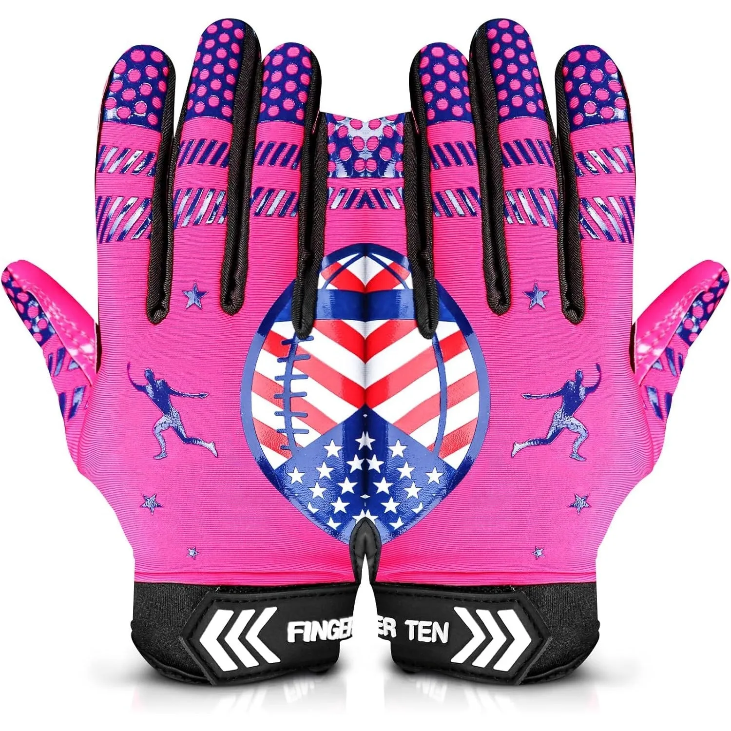 Football Receiver Gloves Youth Pink