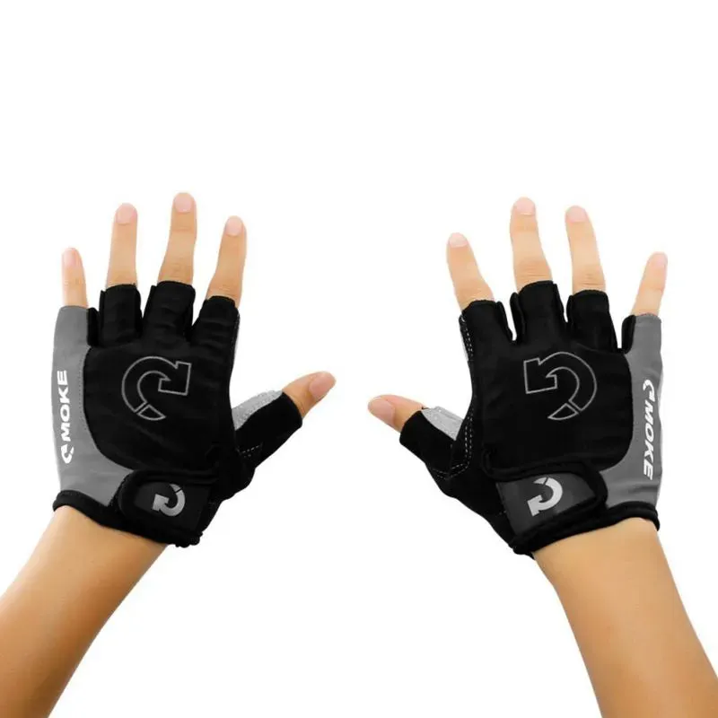 Half Finger Cycling Gloves Anti-Slip Anti-sweat Gym Fitness Fishing Gloves Summer UV Protection Anti Shock MTB Road Bike Gloves