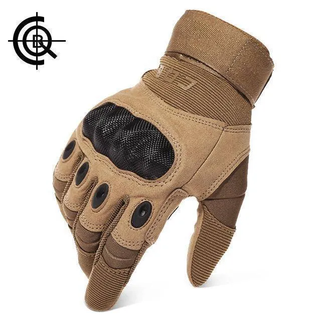 Men's Breathable Non-slip Full Finger Tactical Gloves for Outdoor Activities - CQB