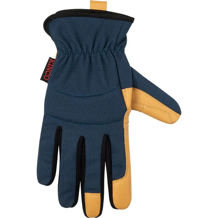 Men's KincoPro Breathable Light-Duty Blue Synthetic Gloves 2019B