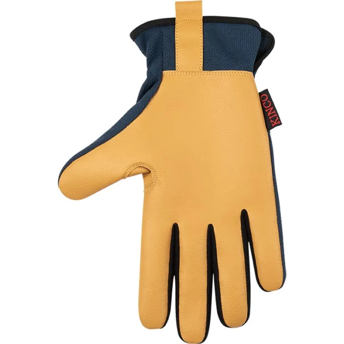 Men's KincoPro Breathable Light-Duty Blue Synthetic Gloves 2019B