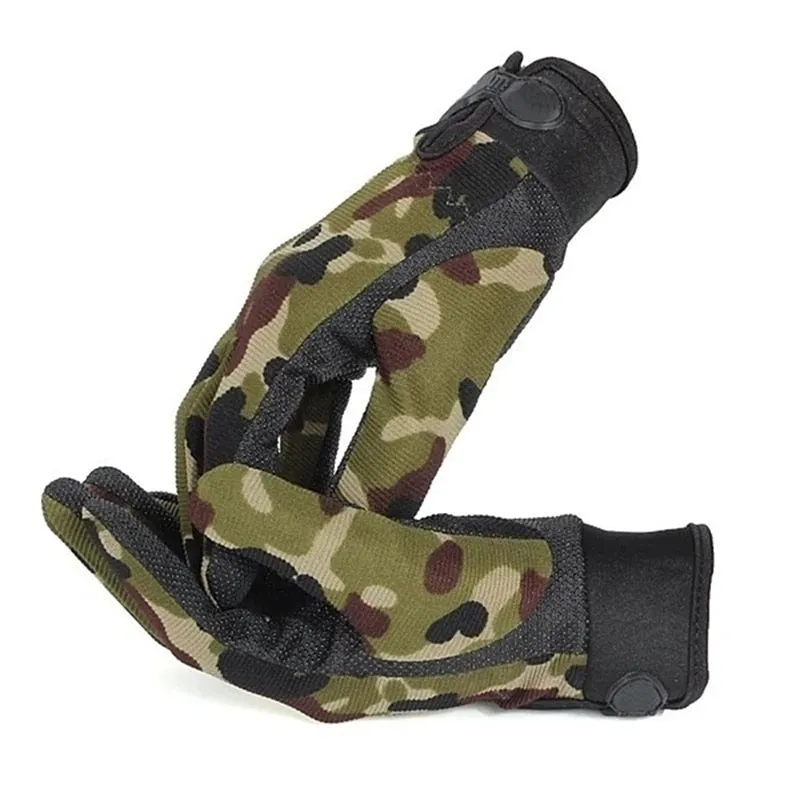 Mens Lightweight Summer Breathable Tactical Gloves Riding Non-slip Wearable Full Finger and Half Finger Gloves