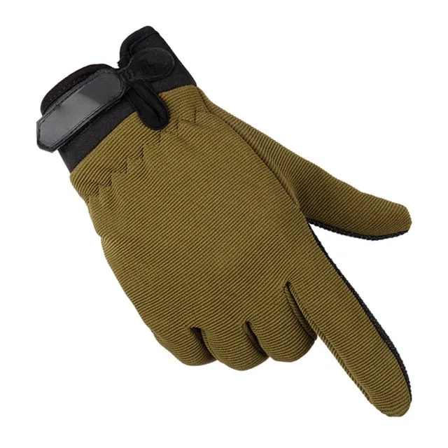 Mens Lightweight Summer Breathable Tactical Gloves Riding Non-slip Wearable Full Finger and Half Finger Gloves