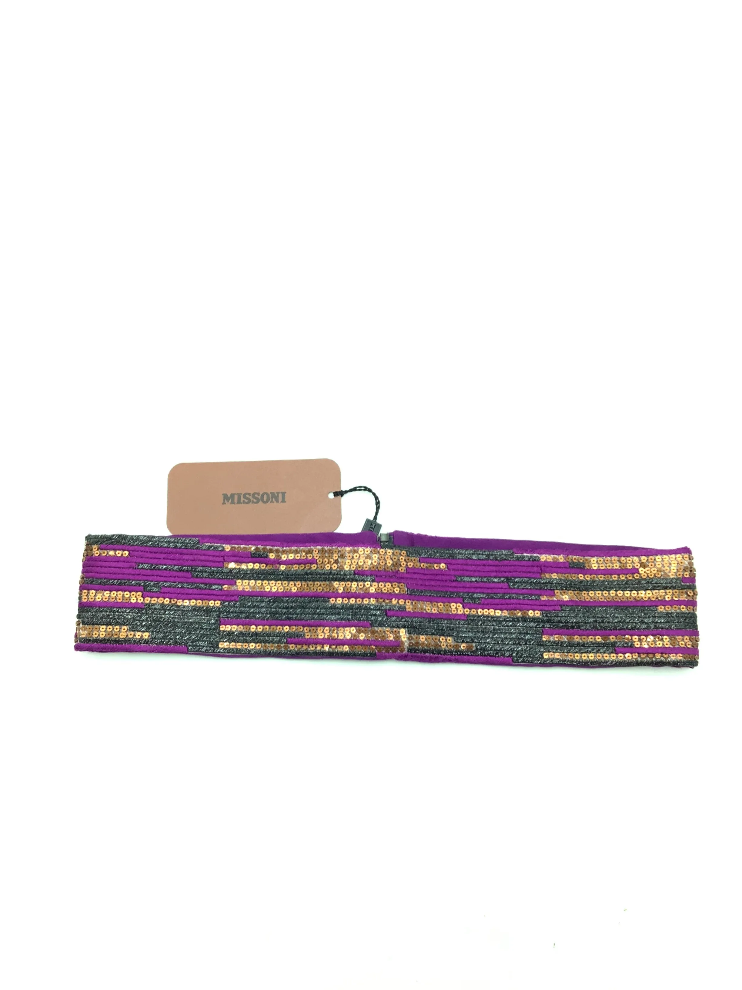 Missoni Wide Satin Sequin Belt