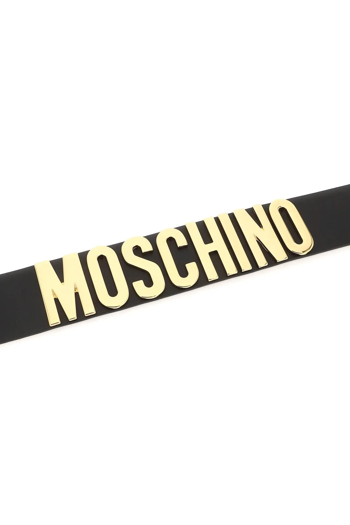 Moschino logo lettering belt