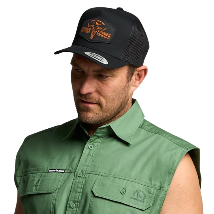 Outback Cobber Urban Trucker Cap - Black