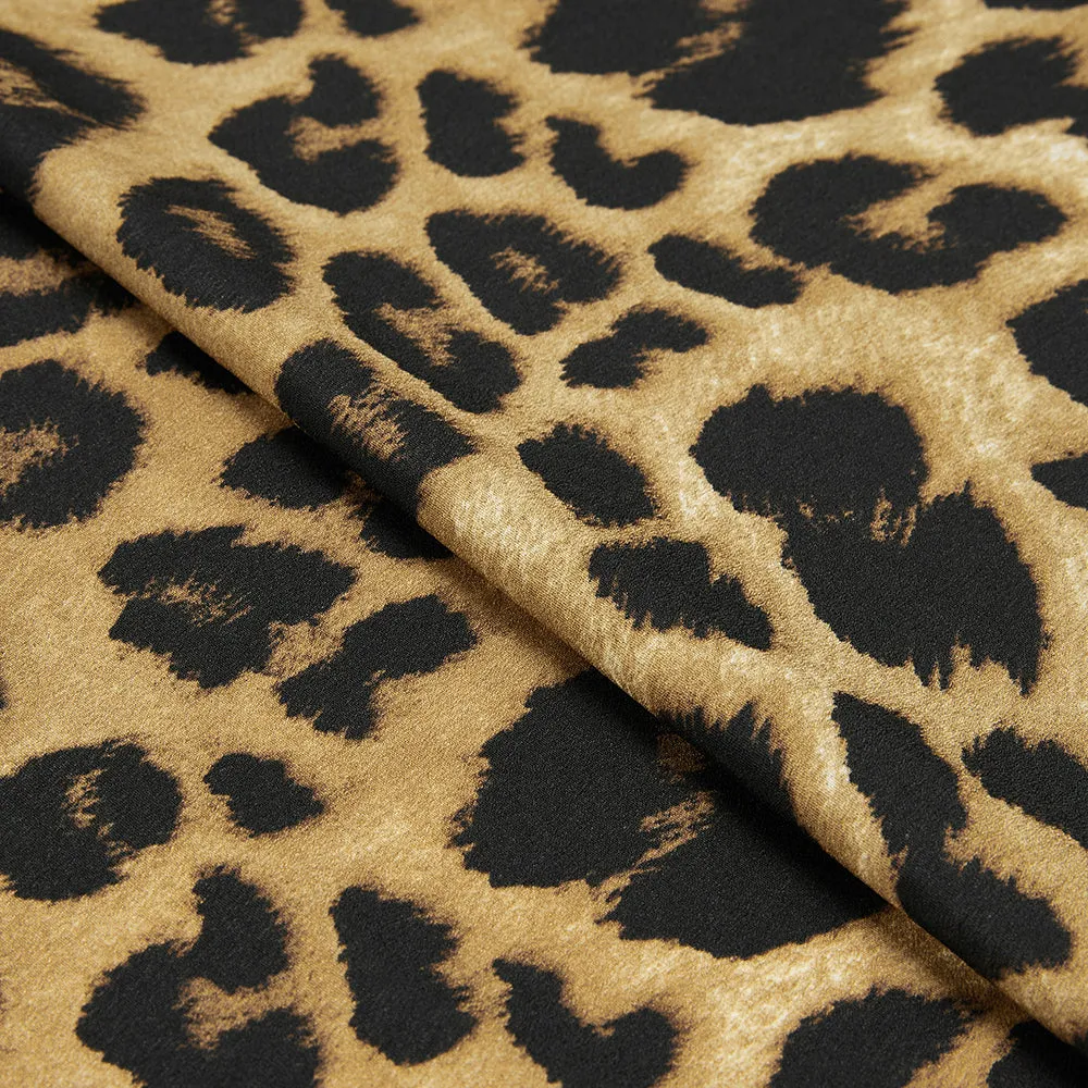 Polyester Spandex Animal Print Chiffon Fabric