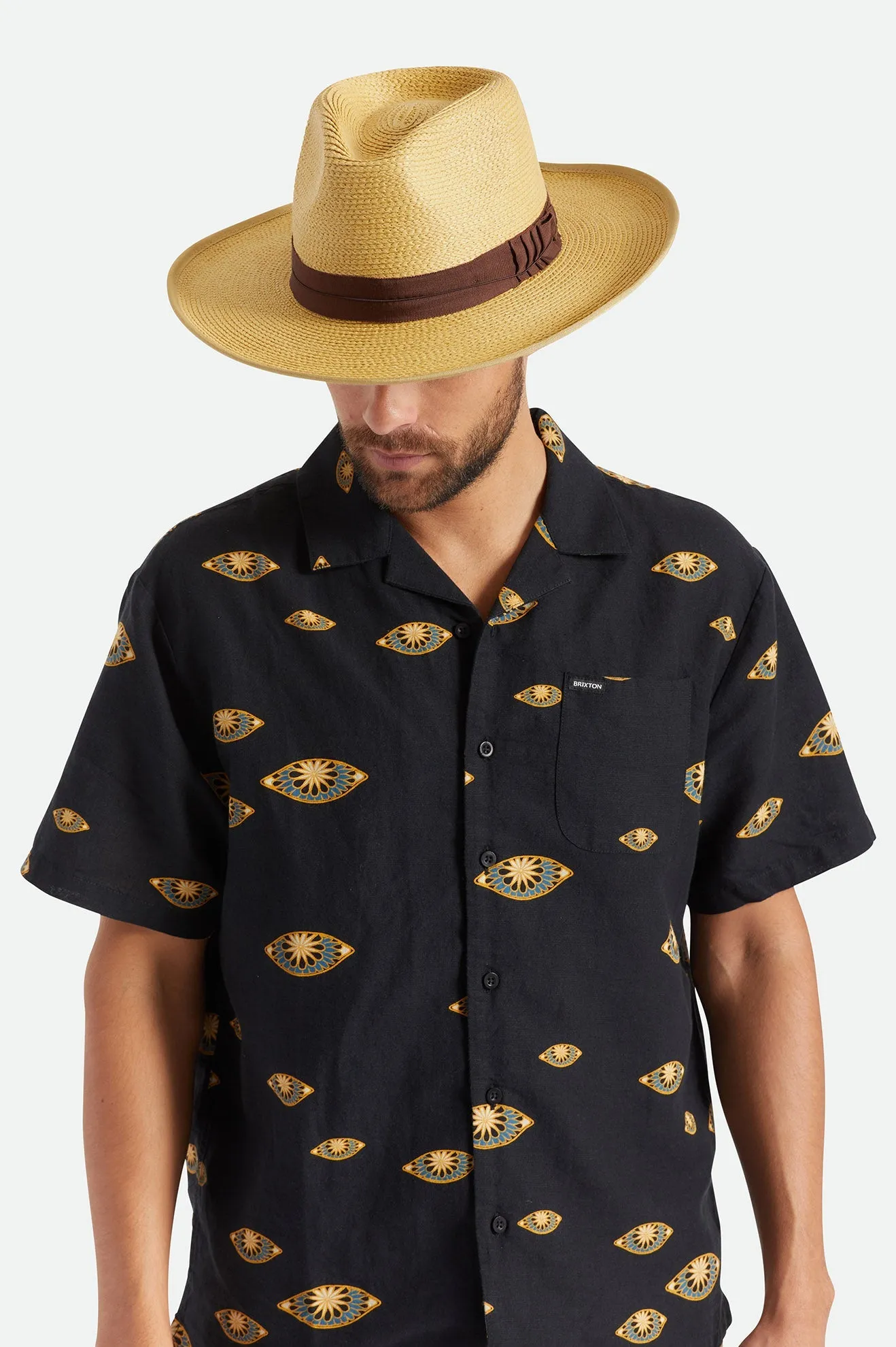 Reno Straw Fedora - Tan