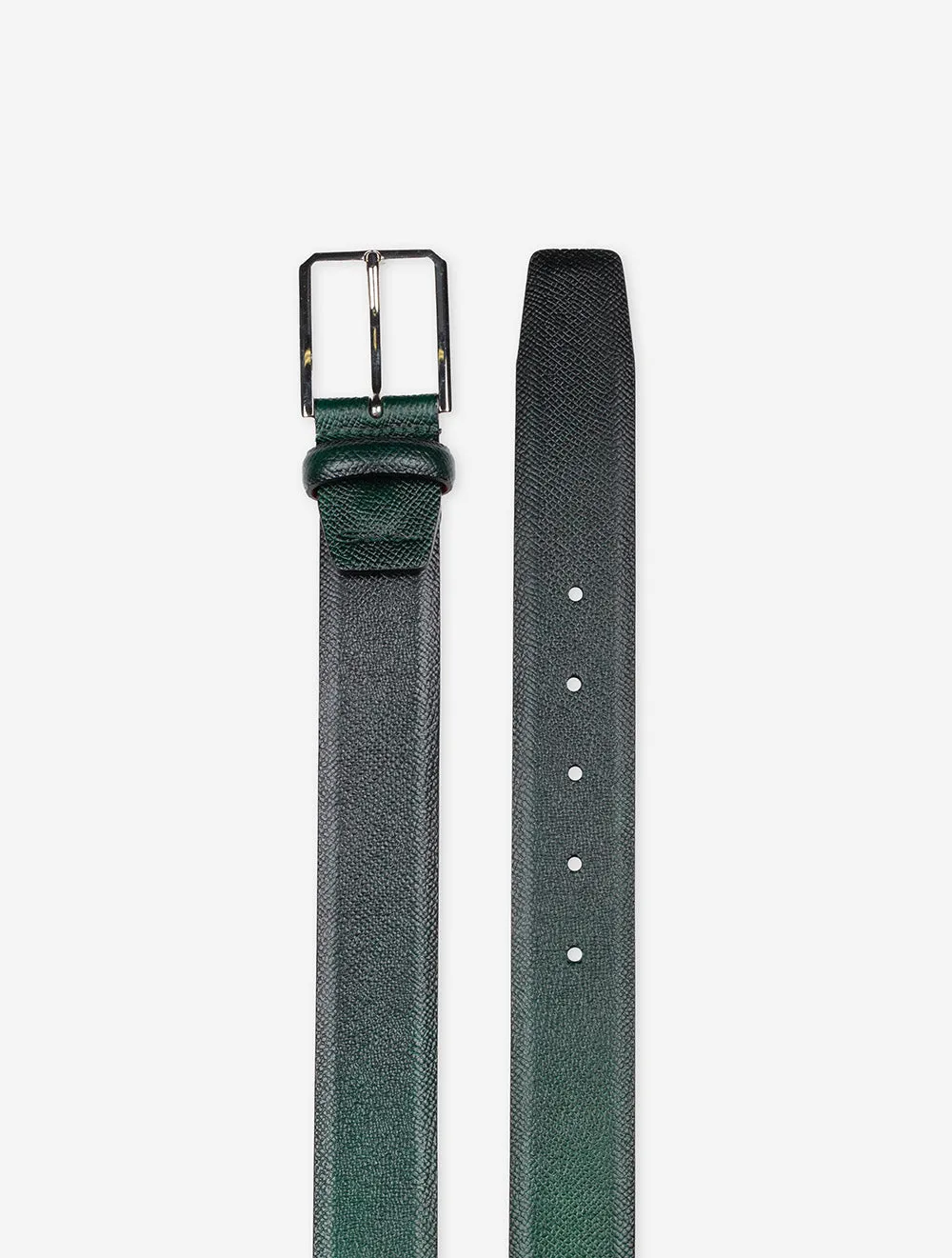 SANTONI Leather Belts Green