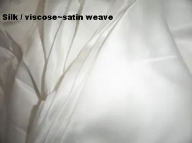 Silk / viscose blended satin weave 44&quot;