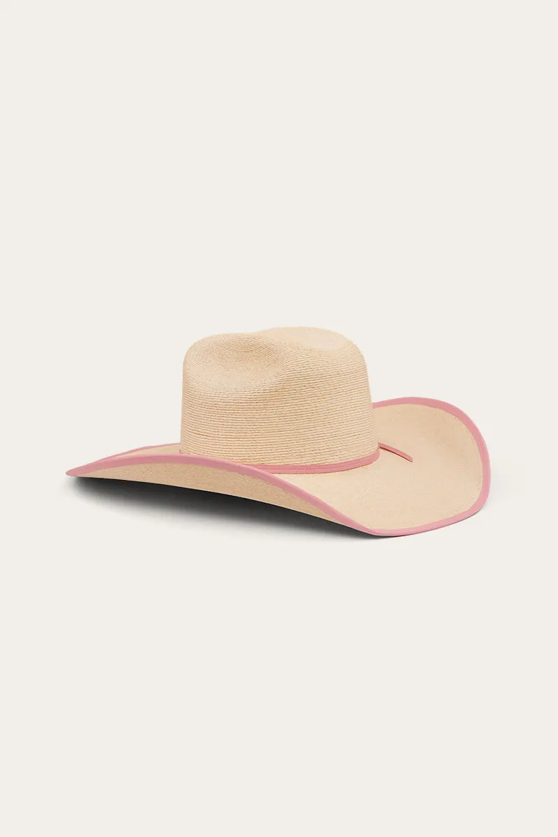 Sterling Hat - Natural/Pink