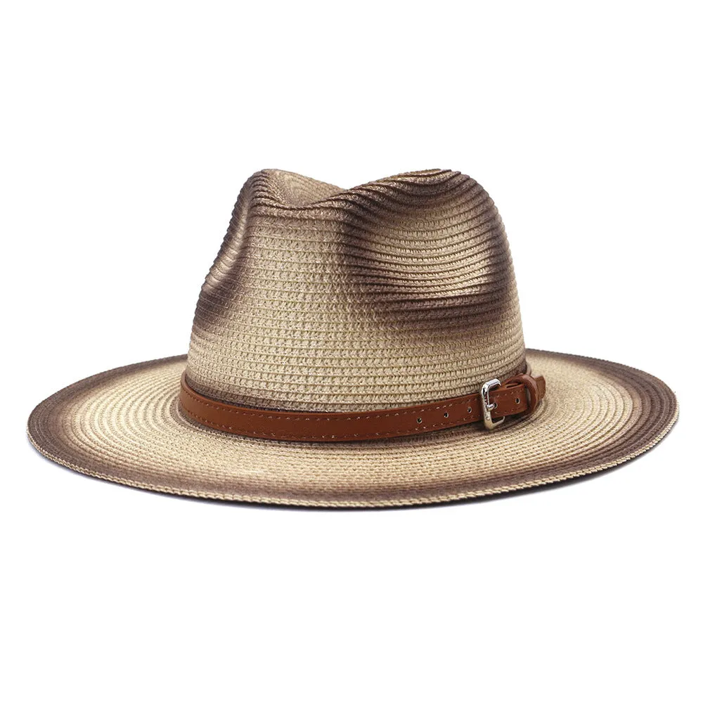 Straw Cowboy Hats Spray Paint Beach Hat New Outdoor Straw Hat