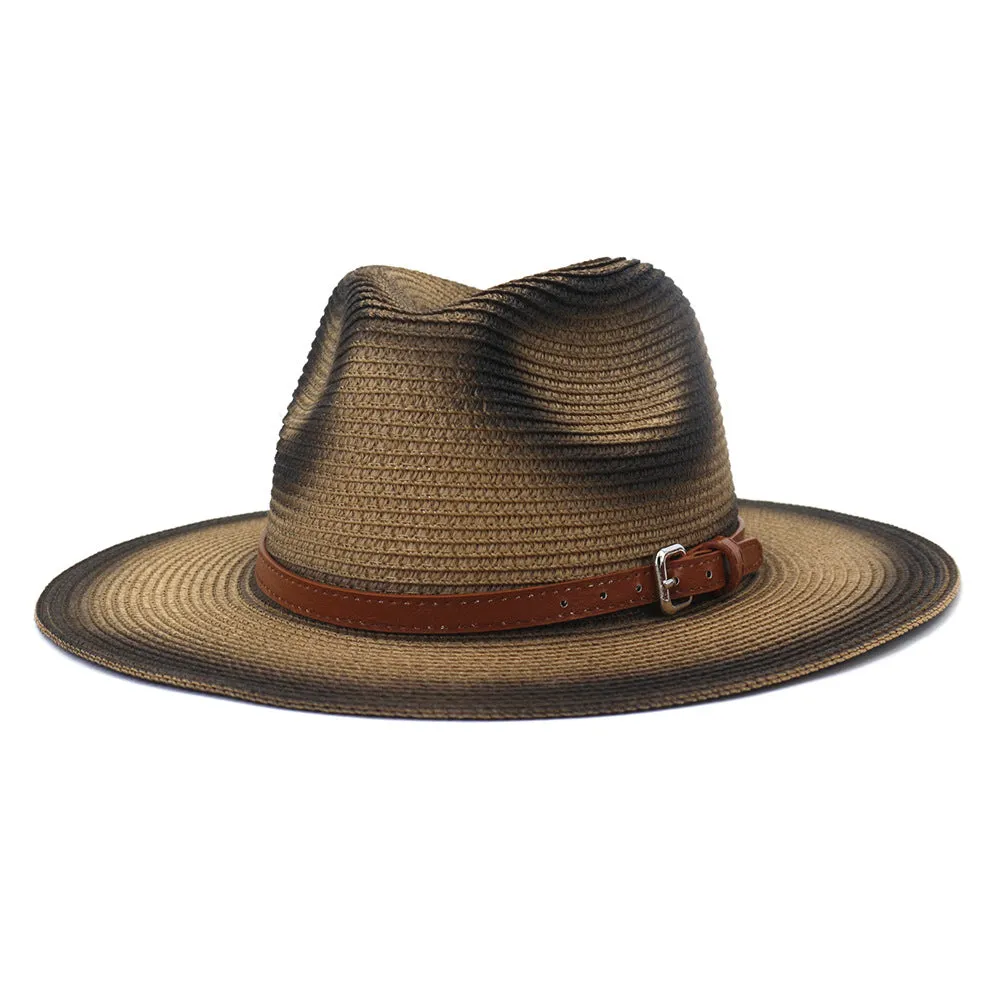 Straw Cowboy Hats Spray Paint Beach Hat New Outdoor Straw Hat