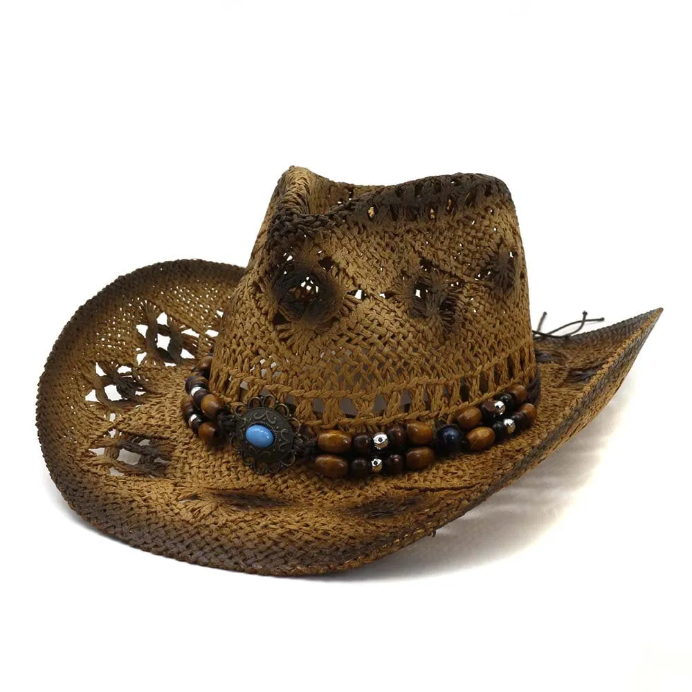 Straw Cowboy Hats Straw Cowboy Hat Seaside Beach Hat