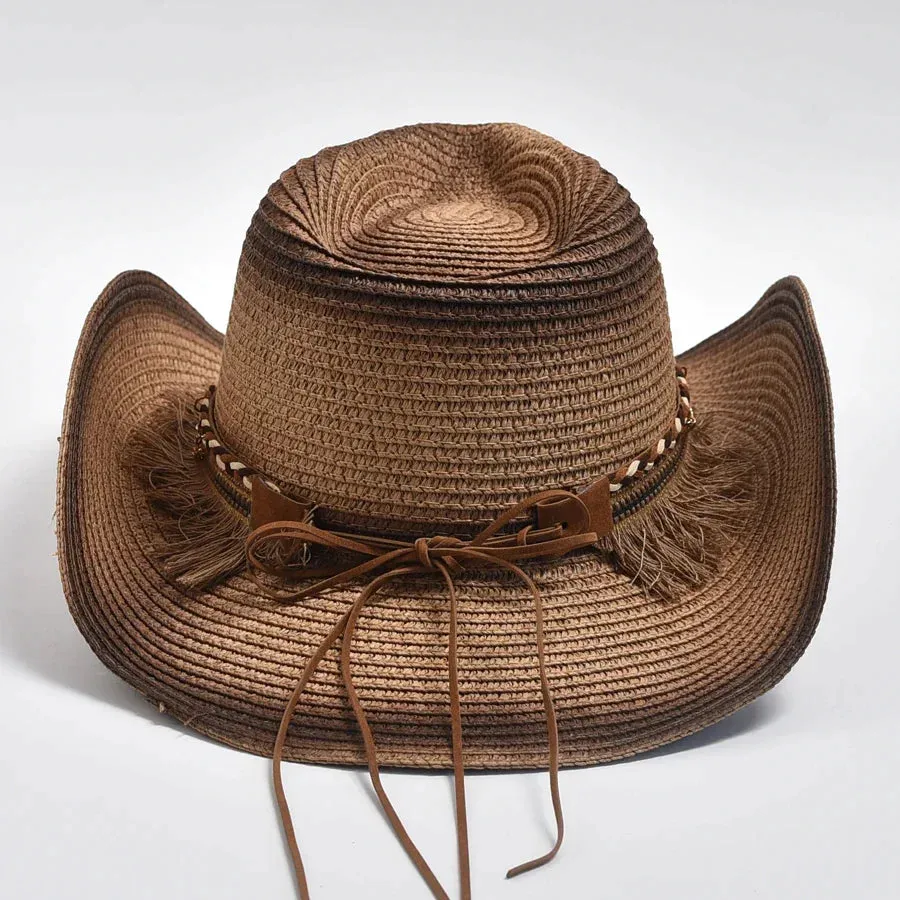 Straw Hat Tassels Western Cowboy Hats