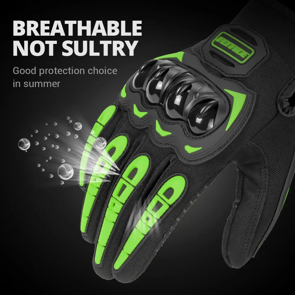 Summer Breathable Bicycle Gloves Outdoor Riding UV Protection Road Bike Cycling Gloves Reflecive Touch Screen Fingers